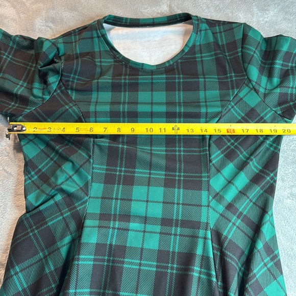 NWOT Blackmilk Tartan Pine Evil Tee Dress Green Size XL - Picture 10 of 12